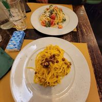 Vegan Carbonara at Origano Campo de' Fiori in Rome