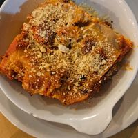 Lasagna at Origano Campo de' Fiori in Rome