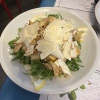 Artichoke carpaccio with vegan cheese - very citrusy   at Origano Campo de' Fiori in Rome