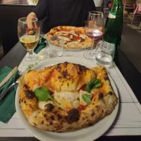 Mezzaluna vegana e diavola vegana at Origano Campo de' Fiori in Rome