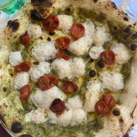 Vegan basil pesto pizza   at Origano Campo de' Fiori in Rome