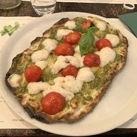 Pinsa pesto  at Origano Campo de' Fiori in Rome