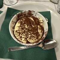 Vegan tiramisu, my mom liked it better than the non vegan version!   at Origano Campo de' Fiori in Rome