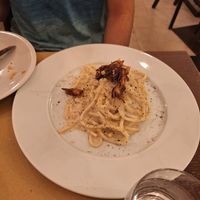 Vegan cacio e pepe at Origano Campo de' Fiori in Rome