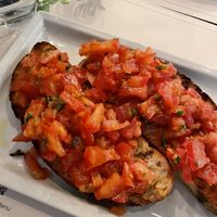 Bruschettaa  at Origano Campo de' Fiori in Rome