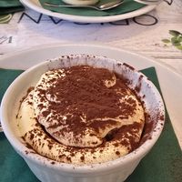 Vegan Tiramisu (nonvegan in the back) at Origano Campo de' Fiori in Rome