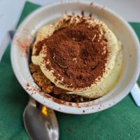 Tiramisu at Origano Campo de' Fiori in Rome