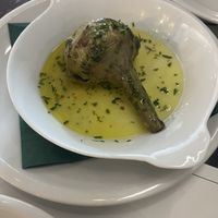 Artichoke alla romana  at Origano Campo de' Fiori in Rome