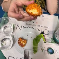 Arancino veg at Origano Campo de' Fiori in Rome