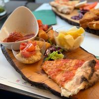 Vegan aperitivo plate inlcuded a Drink for 9€  at Origano Campo de' Fiori in Rome