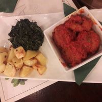 Polpette vegani (albóndigas) at Origano Campo de' Fiori in Rome