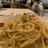 Vegan Carbonara  at Origano Campo de' Fiori in Rome