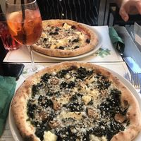 Vegan capriciosa & vegan Origano pizza at Origano Campo de' Fiori in Rome