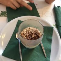 Vegan tiramisu at Origano Campo de' Fiori in Rome