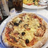 Vegan pizza cappriciosa. Delicious! at Origano Campo de' Fiori in Rome