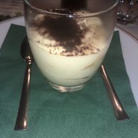 Vegan tiramisu  at Origano Campo de' Fiori in Rome