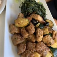 Vegan meat  at Origano Campo de' Fiori in Rome