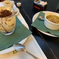 Dessert tiramisù and other  at Origano Campo de' Fiori in Rome