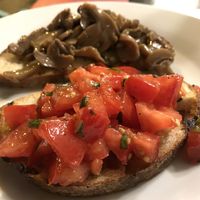 Bruschetta  at Origano Campo de' Fiori in Rome