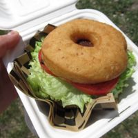 Vegan LGBT sandwich at Oh Doughnuts in Winnipeg