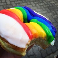 Pride bubblegum at Oh Doughnuts in Winnipeg