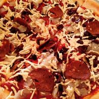 vegan pizza  at Cabbage Pie in Atlanta