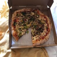 vegan pizza  at Cabbage Pie in Atlanta