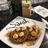 Vegan Waffles at Kenny's World of Juices in Vienna