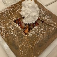 Choc strawberry crepe  at Delice & Sarrasin in New York City