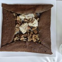 Savory galette with walnuts and goat cheese at Delice & Sarrasin in New York City