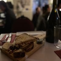Vegan cheese plate  at Delice & Sarrasin in New York City