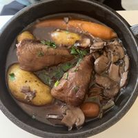 Coq au vin  at Delice & Sarrasin in New York City