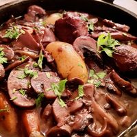 Coq au vin  at Delice & Sarrasin in New York City
