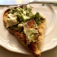 Salmon with avocado and cheese   at Delice & Sarrasin in New York City