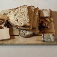 I asked for a half size version of a cheese plate. Totally delicious .  at Delice & Sarrasin in New York City