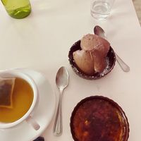 Creme Brulee. Chocolate Mousse. Earl Grey Tea. at Delice & Sarrasin in New York City