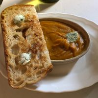 Lentil carrot soup   at Delice & Sarrasin in New York City