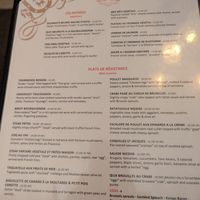 Appetizer and main menu at Delice & Sarrasin in New York City