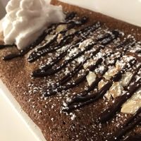 amazing sautéed pear crepe at Delice & Sarrasin in New York City