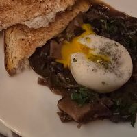 Oeuf Meurette a la Bourguignonne at Delice & Sarrasin in New York City