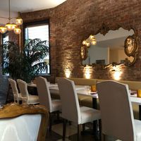 Décor at Delice & Sarrasin in New York City