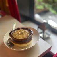French onion soup. Very good.  at Delice & Sarrasin in New York City