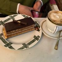 Opera cake (from Delice de Bernay, but served here as well) at Delice & Sarrasin in New York City