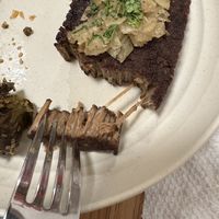 Vegan steak texture 10/10  at Delice & Sarrasin in New York City