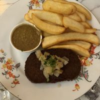 Steak frites  at Delice & Sarrasin in New York City