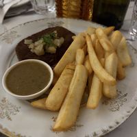 Steak frites   at Delice & Sarrasin in New York City