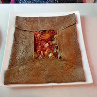 bacon cheesy tomato crepe at Delice & Sarrasin in New York City