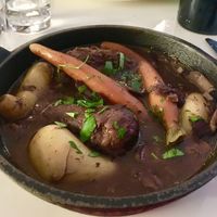 Vegan coq at vin at Delice & Sarrasin in New York City