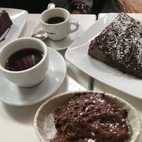 Chocolate mousse & chocolate almond milk cake  at Delice & Sarrasin in New York City