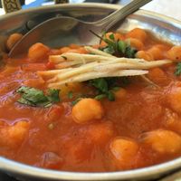 Chick pea and potato curry  at Masala House in Portimao